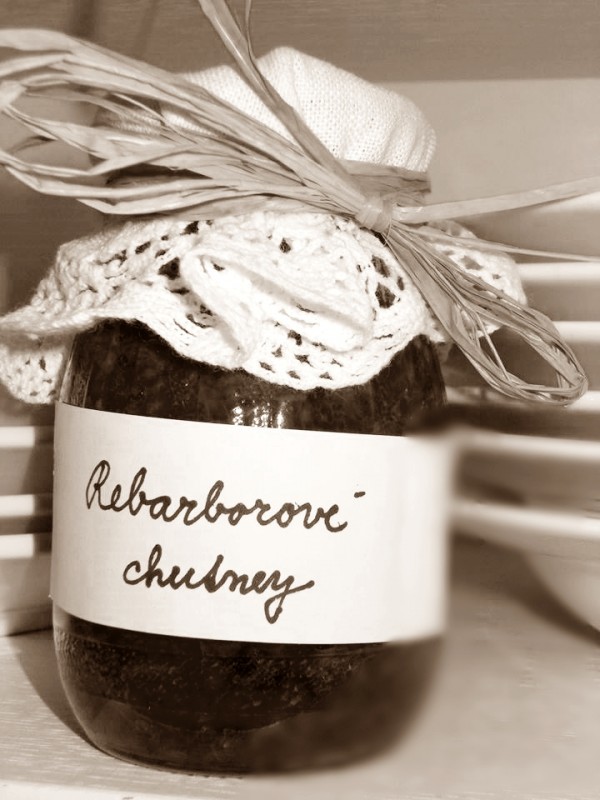 chutney rebarbora brusinky det